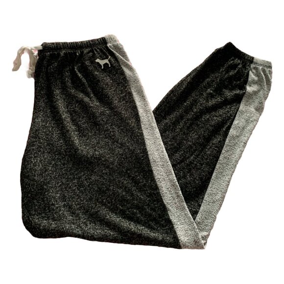 PINK VICTORIA'S SECRET Womens' Charcoal Cozy Classic Sleep Pant Loungewear Sz M - Picture 3 of 5